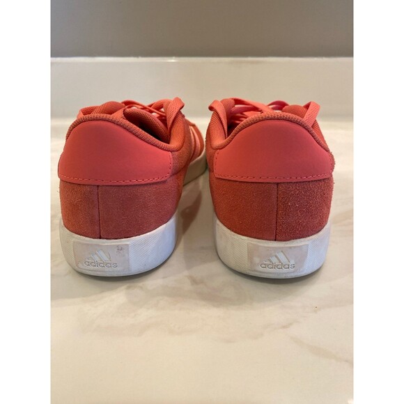 Adidas VL Court 3.0 Sneaker Rust /Pink Size 7.5 Tennis Shoe T-Toe Design Lace Up - Picture 5 of 9